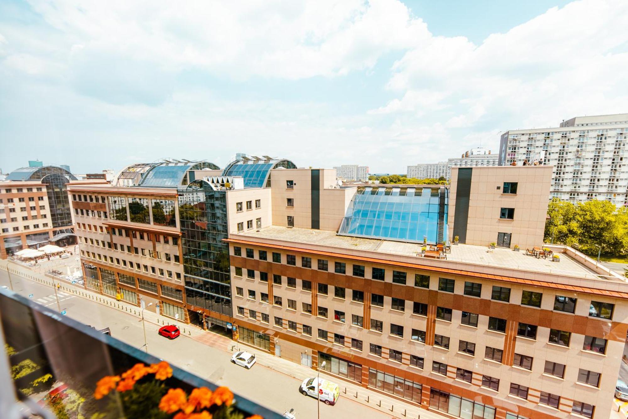 Industrial 9Th Floor Central Apartment With Balcony And Views Warsaw Exterior photo